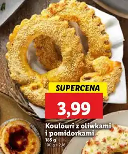 Lidl Koulouri z oliwkami i pomidorkami Piekarnia Lidla oferta