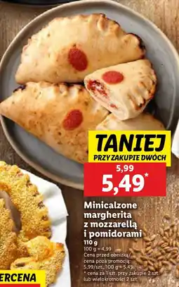 Lidl Minicalzone margherita z mozzarellą i pomidorami Piekarnia Lidla oferta