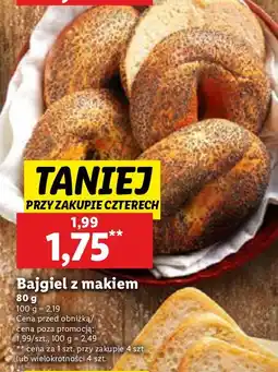 Lidl Bajgiel z makiem Piekarnia Lidla oferta