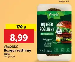 Lidl Burger roślinny Vemondo oferta