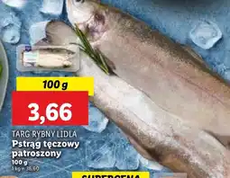 Lidl Ryba pstrąg tęczowy patroszony Targ Rybny Lidla oferta