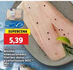 Lidl Ryba miruna nowozelandzka filet bez skóry Targ Rybny Lidla oferta