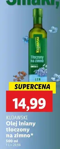 Lidl Olej lniany tłoczony na zimno Kujawski oferta