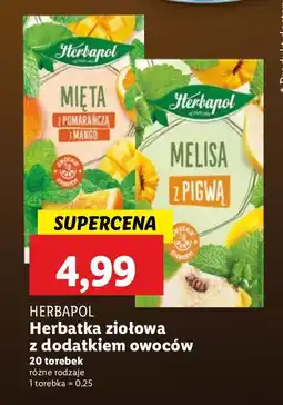 Lidl Herbata ziołowa Herbapol z dodatkiem owoców oferta