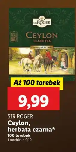 Lidl Herbata czarna Sir Roger Ceylon oferta