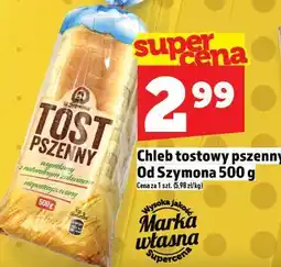 Topaz Chleb tostowy pszenny Od Szymona 500g oferta