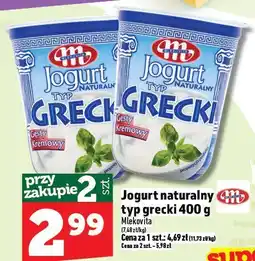 Topaz Jogurt naturalny typ grecki 400 g Mlekovita oferta