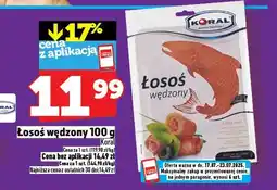 Topaz Łosoś wędzony 100g Koral oferta