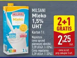 ALDI Mleko UHT 1,5% Milsani oferta