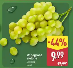 ALDI Winogrona zielone Aldi oferta
