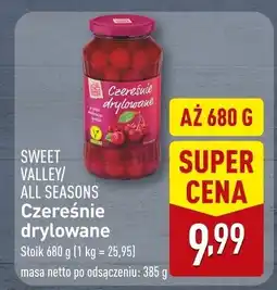 ALDI Czereśnie drylowane Sweet Valley All Seasons oferta