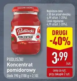 ALDI Koncentrat pomidorowy Pudliszki oferta