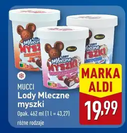 ALDI Lody mleczne myszki Mucci oferta