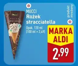 ALDI Lody rożek stracciatella Mucci oferta