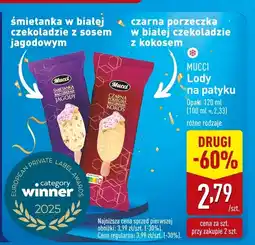 ALDI Lody na patyku Mucci oferta