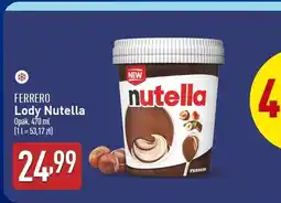 ALDI Lody Nutella Ferrero oferta