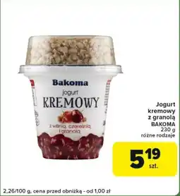 Carrefour Express Jogurt kremowy z granolą BAKOMA oferta