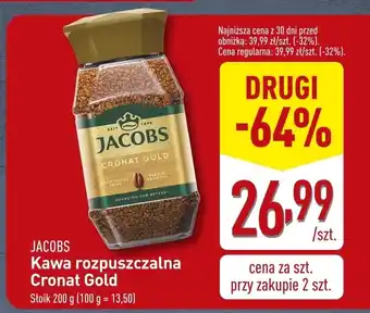 ALDI Kawa rozpuszczalna Cronat Gold Jacobs oferta