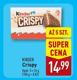 ALDI Wafelek Kinder Crispy oferta