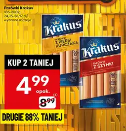 Delikatesy Centrum Parówki z szynki Krakus oferta