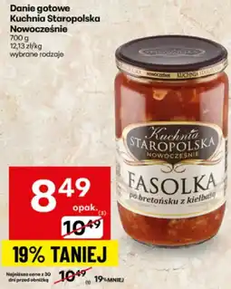 Delikatesy Centrum Danie gotowe Fasolka po bretońsku z kiełbasą Kuchnia Staropolska Nowocześnie oferta