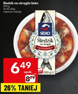 Delikatesy Centrum Śledź Seko na okrągło po kaszubsku oferta