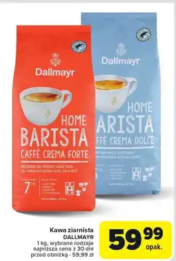 Carrefour Kawa ziarnista Dallmayr Home Barista/Arista oferta