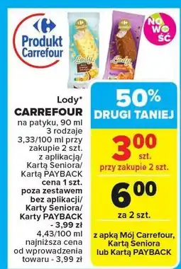 Carrefour Lody Carrefour na patyki różne rodzaje oferta