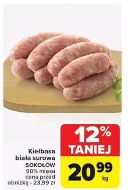 Carrefour Kiełbasa biała surowa Sokołów oferta