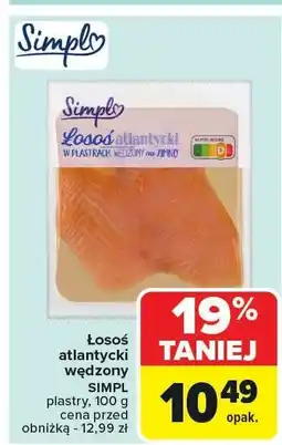Carrefour Łosoś atlantycki wędzony SIMPL Simply oferta