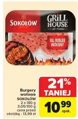 Carrefour Market Burgery wołowe Sokołów oferta