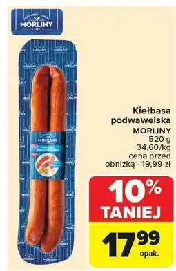 Carrefour Kiełbasa podwawelska Morliny oferta