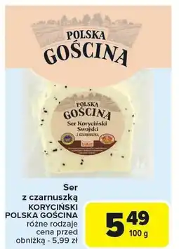 Carrefour Ser z czarnuszką Koryciński Polska Gościna oferta