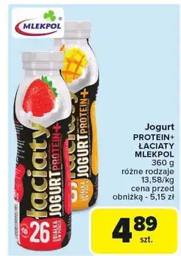 Carrefour Jogurt proteinowy Jogurt + Mlekpol oferta