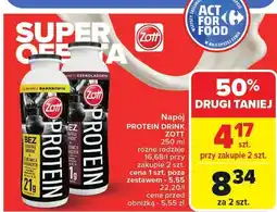 Carrefour Napój Protein Drink Zott oferta