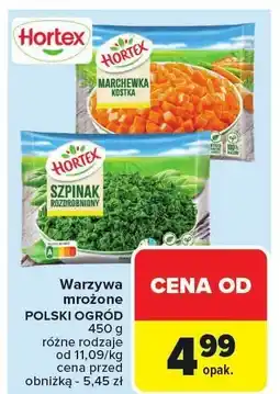 Carrefour Warzywa mrożone Polski Ogród Hortex oferta