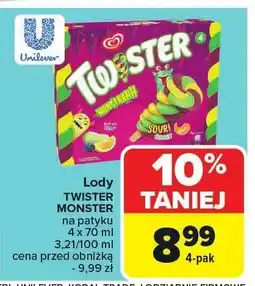 Carrefour Lody Twister Monster Unilever oferta