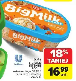 Carrefour Lody Big Milk Intense Unilever oferta
