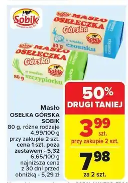 Carrefour Market Masło Oselka Górska Sobik oferta