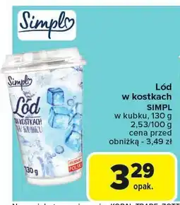 Carrefour Lód w kostkach Simple oferta