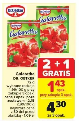 Carrefour Galaretka Dr. Oetker oferta