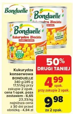 Carrefour Market Kukurydza konserwowa Bonduelle oferta