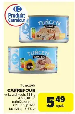 Carrefour Market Tuńczyk w kawałkach Carrefour oferta