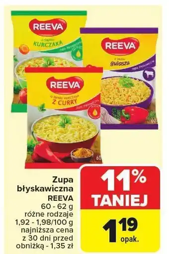 Carrefour Zupa błyskawiczna REEVA oferta