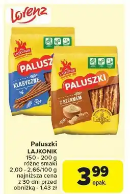 Carrefour Market Paluszki Lajkonik oferta