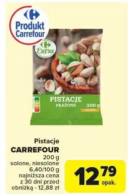 Carrefour Market Pistacje prażone solone niesolone Carrefour oferta