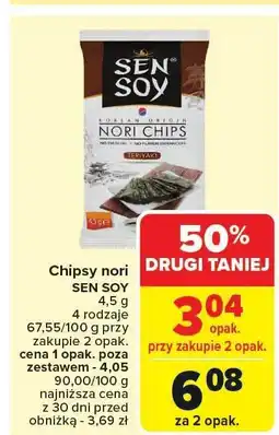Carrefour Market Chipsy nori SEN SOY oferta