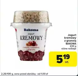 Globi Jogurt kremowy z granolą BAKOMA oferta