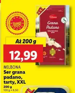 Lidl MILBONA Ser grana padano, tarty, XXL oferta