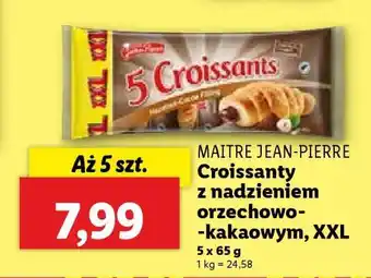Lidl Maitre Jean-Pierre Croissanty z nadzieniem orzechowo-kakaowym, XXL oferta